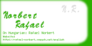 norbert rafael business card